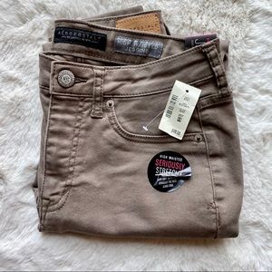 NWT Taupe Aeropostale High Waisted Jegging